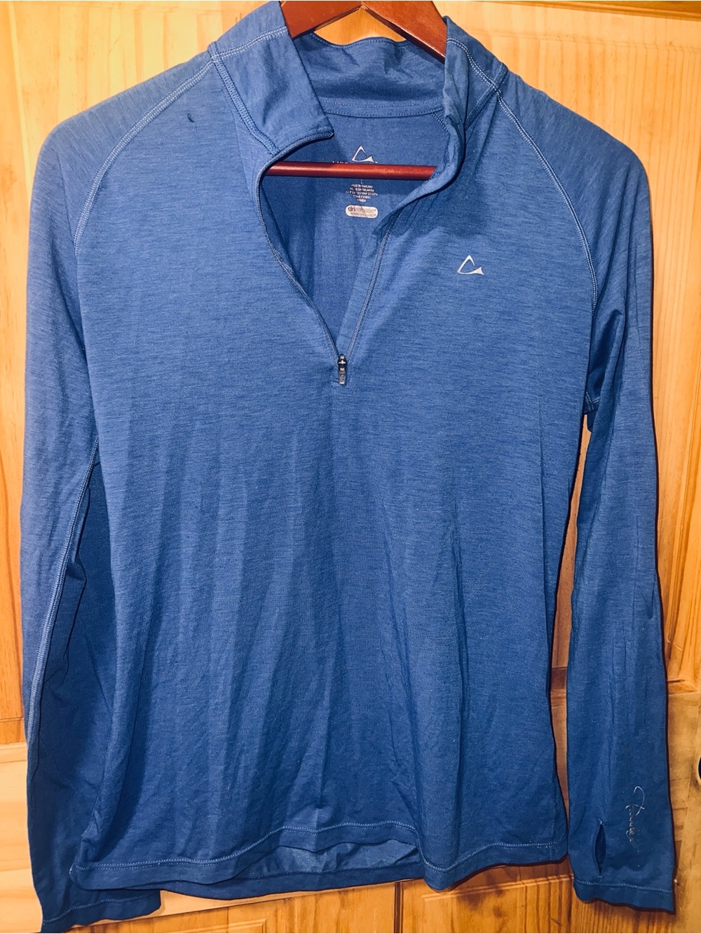 Paradox Merino Blend DriRelease Pullover in Blue